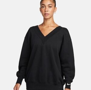 Nike Women's Black V-Neck Sweater
